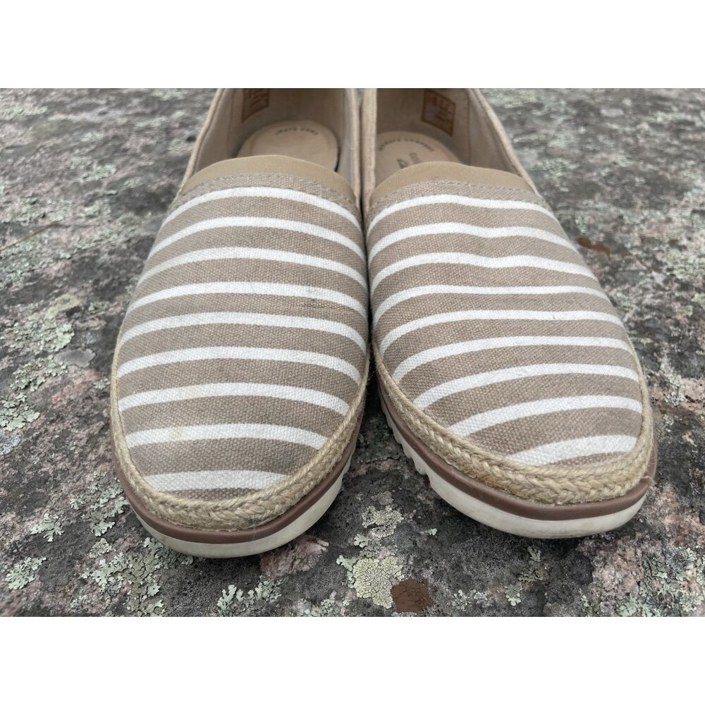 Coastal Flats Clarks Espadrille Sneakers Serena Paige Women Sz 10 M Canvas Suede